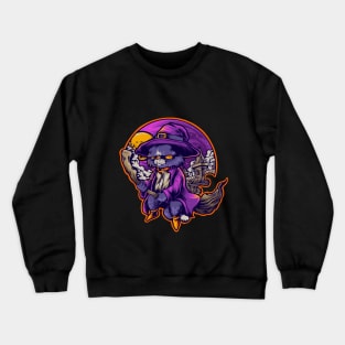 The witch cat Crewneck Sweatshirt